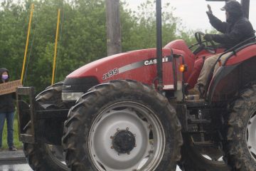 Tractor Driver Supports Black Lives Matter Presque Isle Maine